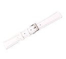 Leather Watch Band Soft Leather White (14mm) Regular