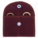 Velour Pouches with Side-by-Side Pocket
