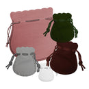 Round Suedine Pouch