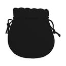 Large Round Velvet Pouch