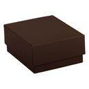 Suede Large French Clip Earring Box with Matching Suede Interior