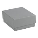 Suede Large French Clip Earring Box with Matching Suede Interior