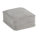 Suede Large French Clip Earring Box with Matching Suede Interior