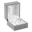 Paper Covered Clip Ring Box with Gold Accent