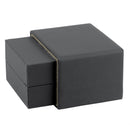 Matte Paper Covered Single Earring Box with Matching Moulded Sleeve