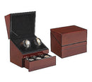 Double Watch Winder (Genuine Teakwood)
