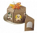 Natural Ribbed Confection Boxes